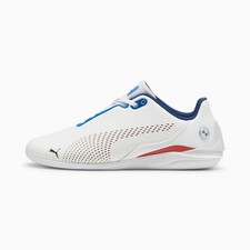 PUMA Unisex Kids' BMW Motorsports Drift Cat Sneaker Puma White/Pop Red/Blue - 30