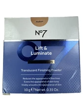 No7 Lift & Luminate Triple Action Translucent Finishing Powder in Medium .35 oz