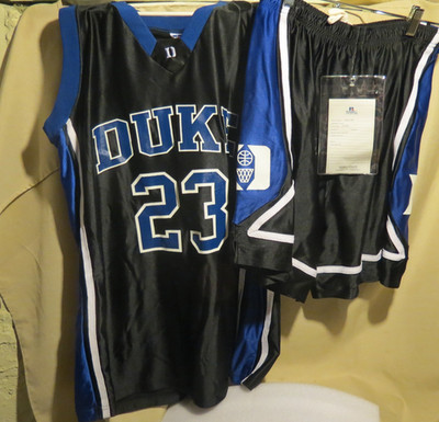 2002 Russell Athletic Duke Blue Devils Basketball Jersey Shorts Uniform Salesrep