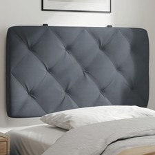 Vidaxl Cuscino Testiera Blu 120 Cm In Velluto - 11