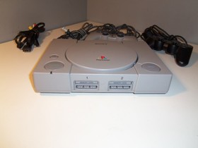 Sony PlayStation 1 PS1 Console Bundle SCPH-1001 2 Controllers - Cords - Memory
