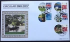 GB QEII Benham 2008 Smilers + Circular Labels Set on First Day Cover, Oxford SHS