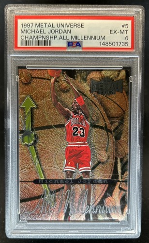 1997-98 Metal Universe Championship Michael Jordan All Millenium #5AM PSA 6