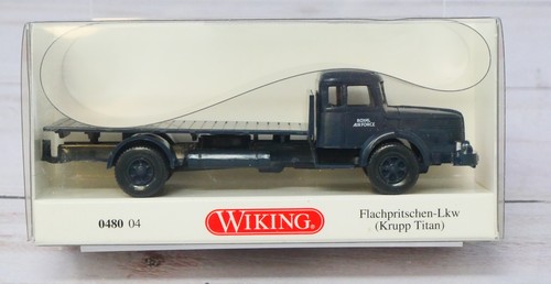 Wiking 048004, camión de plataforma plana Krupp Titan, Royal Air Force, escala 1/87 HO | Zustand: New