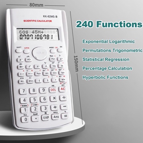 2-Line Engineering Scientific Calculator for Student and Teacher - Bild 9 von 12