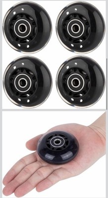 I-3. AOWESM 64mm Inline Skate Wheels w/Bearings ABEC-9 for Blades Roller Skates