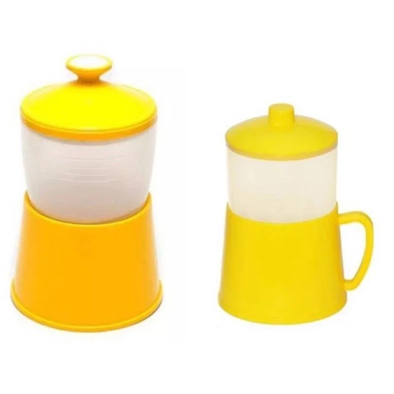 Half Boiled Egg Maker Original Malaysian Yellow Manual Cooker 2-4 Eggs Tool