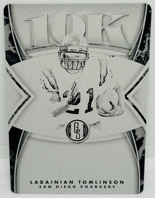 2019 Panini Plates Patches LaDainian Tomlinson Gold Standard 1/1 Printing Plate