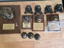 American Bully Dog Trophy Awards Lot Of 11 See Photos For More Details 