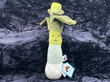 Jellycat Vivacious Leek Plush Toy Retired Vivacious Vegetables NWT Soft 2024