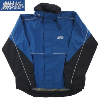 Frank Shorter Running Gear Vintage Jacket GTX Waterproof Hooded Vented Men Large