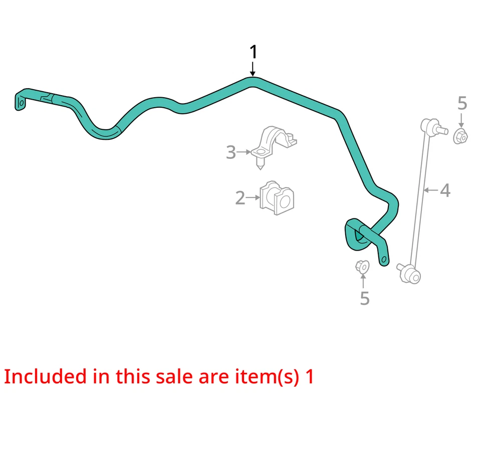 Honda Passport 2019 AWD barra estabilizadora delantera OEM 126 k millas - LKQ409110183 Foto 4 de 4