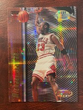 MICHAEL JORDAN 1997 Bowman’s BEST TECHNIQUES ATOMIC REFRACTOR #T2 BULLS GORGEOUS