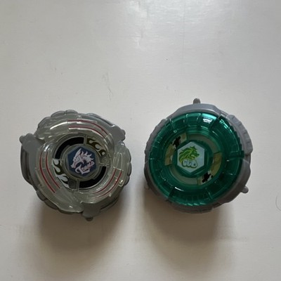 Beyblade Dragoo & CCO Gray Green Spinning Tops Anime Manga Lot of 2