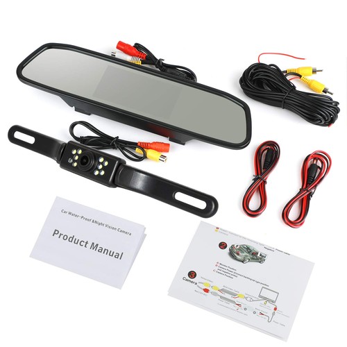 WEIKAILTD Backup Camera and Monitor Kit, 4.3" Car Vehicle Rearview Mirror Mon... - Picture 7 of 8