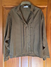 Vintage Jaeger Blouse . Mustard and Black. Condition excellent.