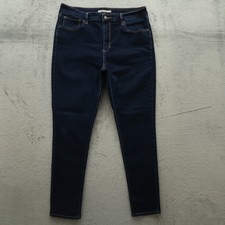 Levi's 721 Jeans Women's Size 32 Blue High-Rise Skinny Denim 29" Inseam Stretch