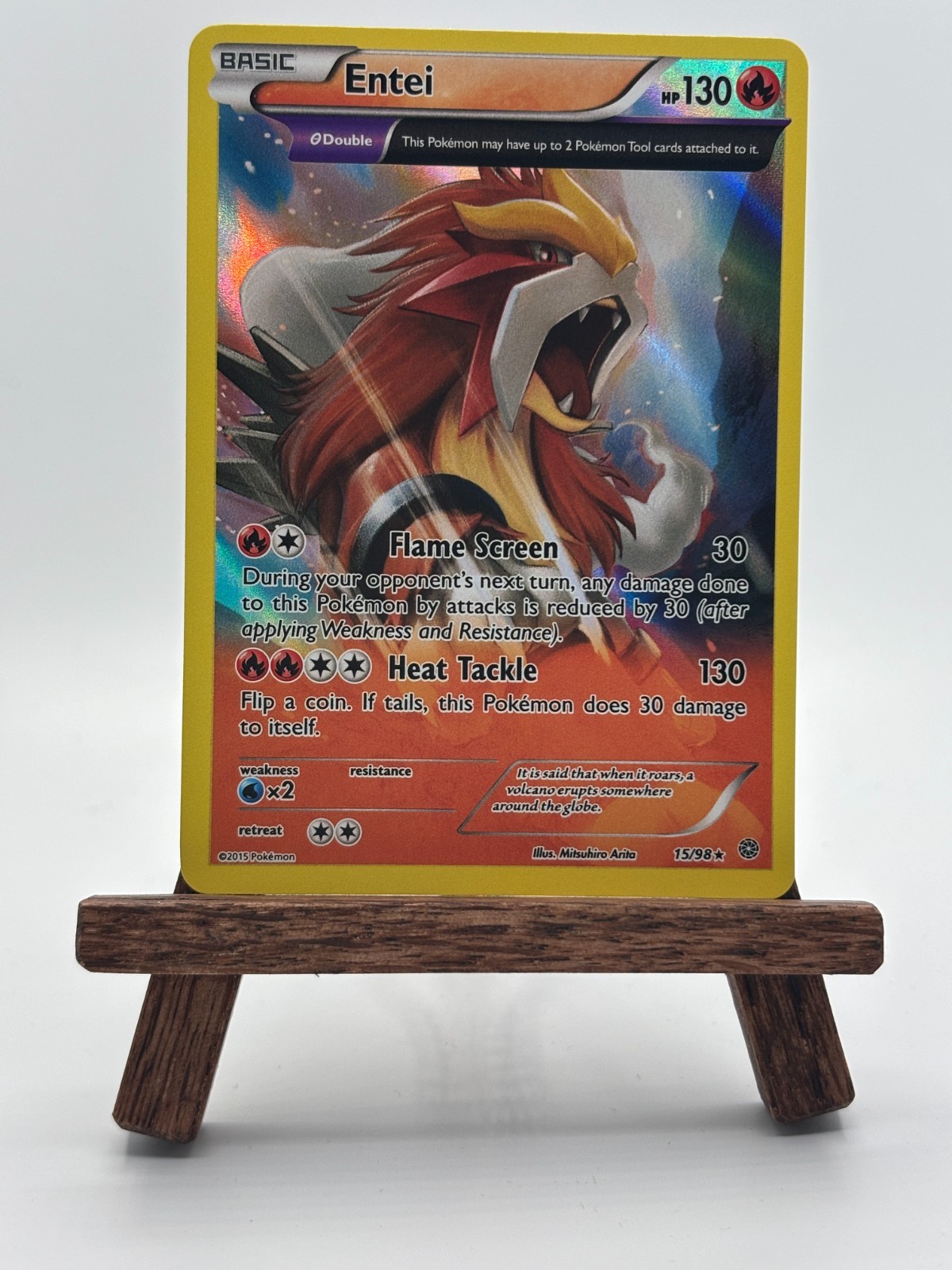 Entei (Holo) #15/98 Ancient Origins Holo Rare -ENGLISH - NM