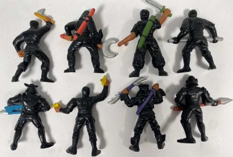 VINTAGE 1986 MATTEL GUTS AKIDO NINJA FORCE TOY SOLDIER FIGURE LOT GUTS! - Image 2 of 4