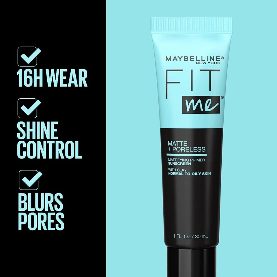 2 PACK Maybelline Fit Me Matte + Poreless Mattifying Primer Sunscreen-BRAND NEW - Image 3 of 4