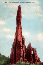 Antique DB Postcard The Three Graces Garden Of The Gods Colorado Springs CO