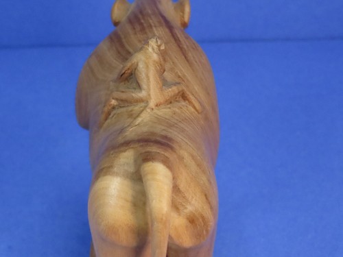 Hand Carved Wood Monkey Baboon w/ Baby Figure / Statue 5.5" Kenya Africa - Picture 10 of 18