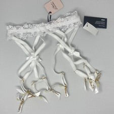 NWT Agent Provocateur Averi White Suspender AP4 Large