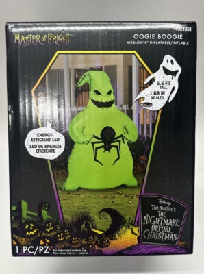 Halloween Nightmare Before Christmas 5.5 Ft Oogie Boogie Spider Yard Inflatable