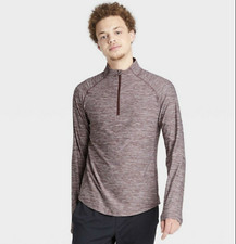 Men's Cozy 1/4 Zip Pullover - All in Motion - Berry Variety of Sizes MSRP 30