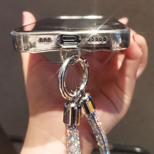 Chaîne de poignet diamant - lanière de téléphone courtes longues sangles de téléphone pour accès au téléphone D6K3 - Photo 22 sur 35