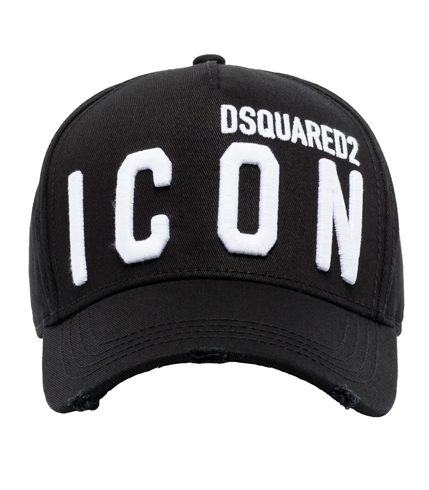 Dsquared2 Icon Baseballcap Cap Kappe Basebalkappe Cult Hat Hut Black White Bnwt