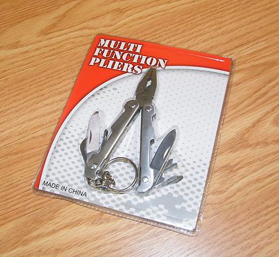 Unbranded / Generic Metal Multi Function Pliers Pocket Knife Ruler Screw Driver 