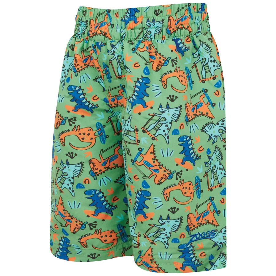 Zoggs Boys Dinosaur Skates Swim Shorts Age 4-5 Swimming Trunks RRP £20