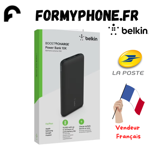 Belkin Batterie Externe 10000 mAh USB-C / 2 USB-A - Power Bank Charge Rapide - Photo 1 sur 11