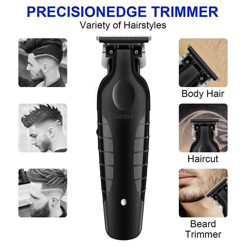 Kemei Cordless Hair Clipper Electric Hair Clipper Zero Gap Trimmer