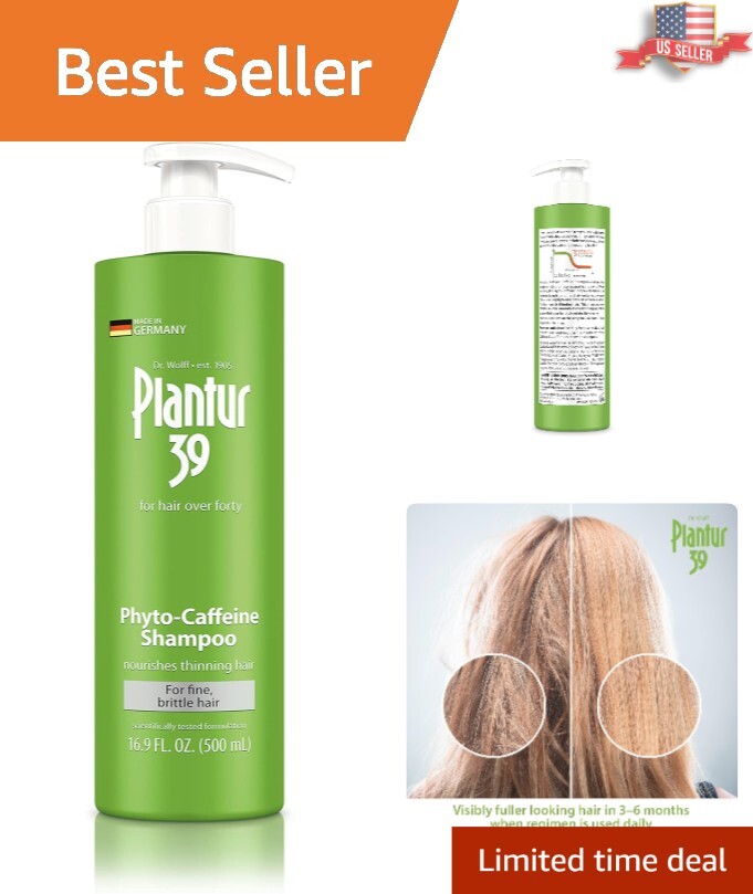Phyto-Caffeine Shampoo for Fine Hair Over 40 - 16.9 fl oz Liquid