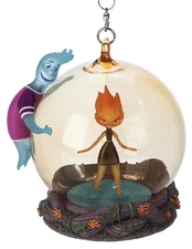 NEW Disney Elemental Wade & Ember Glass Ball Ornament 2023
