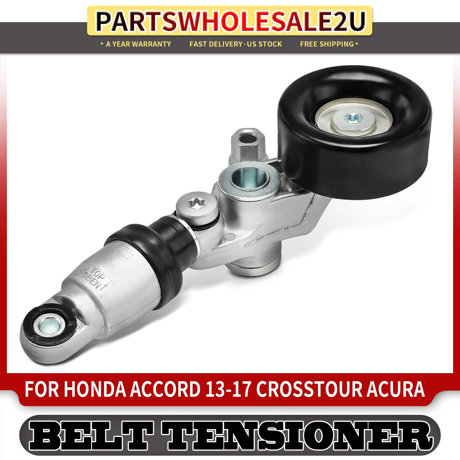 Honda Accord Crosstour Acura MDX RDX Belt Tensioner with Pulley 3.5L-image