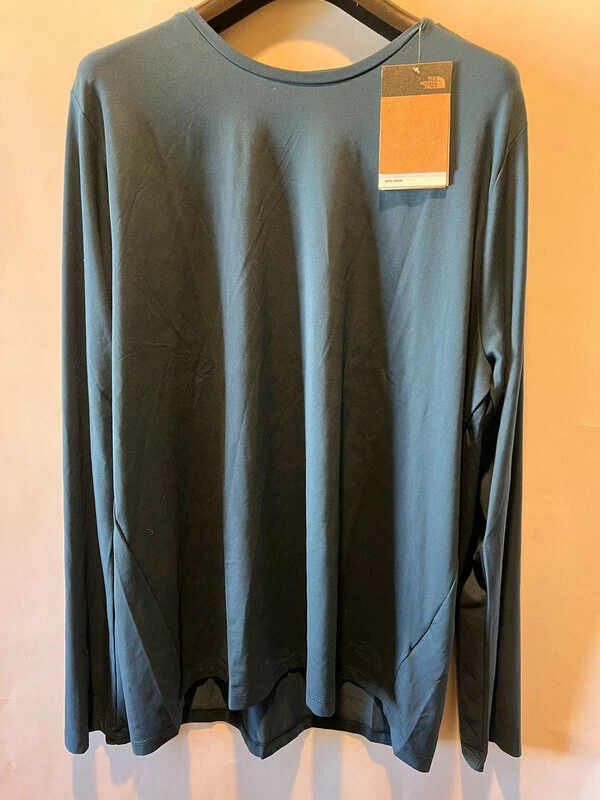 THE NORTH FACE MENS DUNE SKY LONG SLEEVE CREW MIDNIGHT PETROL XL STANDARD FIT