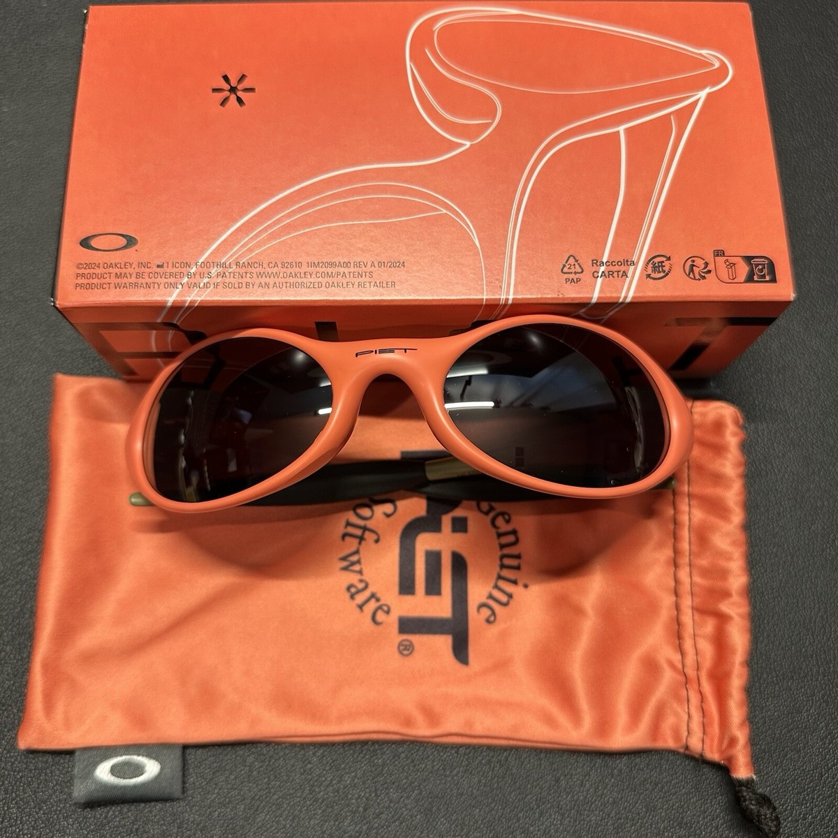 Oakely PIET Eye Jacket Safety Orange RARE Colorway Sunglasses | eBay