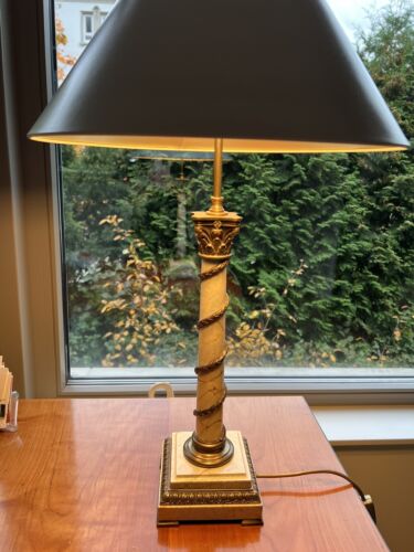 Vintage Table Lamp 72cm High Umbrella is 40cm Wide-