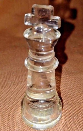 Imperial Crystal Glass Chess Replacement Pieces Clear and Frosted - 第 7/14 張圖片