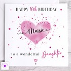 Personalised Birthday Card 21st 18th 16th Daughter Granddaughter Sister Niece