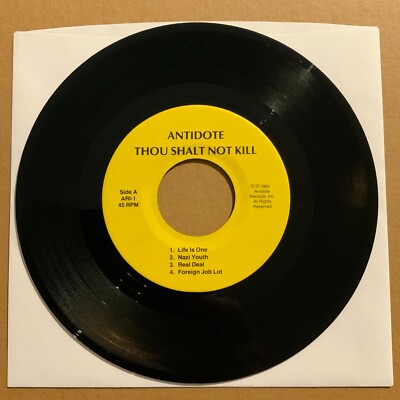 ANTIDOTE THOU SHALT NOT KILL 12インチ レコード Antidote – Thou Shalt Not Kill 7'' EP (1983) Antidote Records ARI