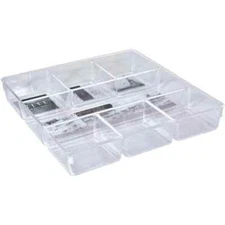 Acrylic Drawer Organizer, 6-Section, Clear Makeup Tray Organizer for Makeup