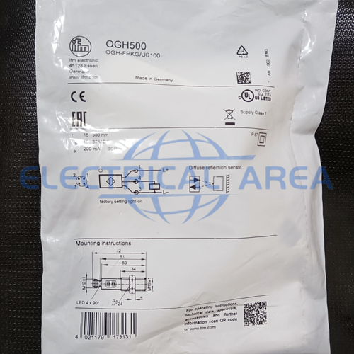 1PC NEW IFM OGH500 OGH-FPKG/US100 Proximity Switch Sensor Fast delivery - 第 1/9 張圖片