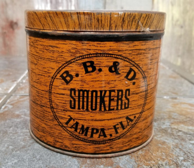vintage B.B.&D. cigar tin