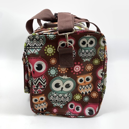 Rockland Owl Pattern Tote Duffel Bag with Shoulder & Hand Straps 19" x 11" x 10" - Picture 9 of 10