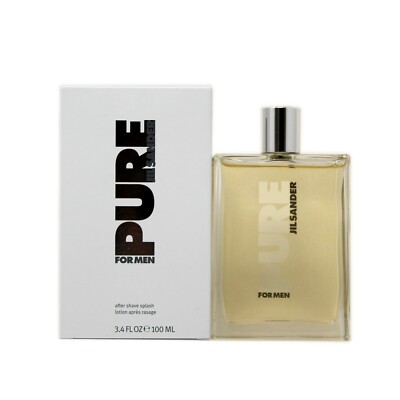 JIL SANDER PURE FOR MEN AFTER SHAVE LOTION SPLASH 100 ML/3.4 FL.OZ