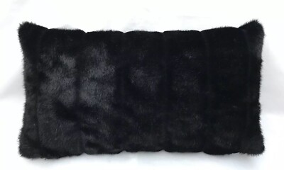 faux fur rectangle cushion